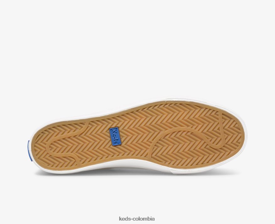 RF0RND84 zapatillas jump kick de cuero Oro blanco mujer Keds
