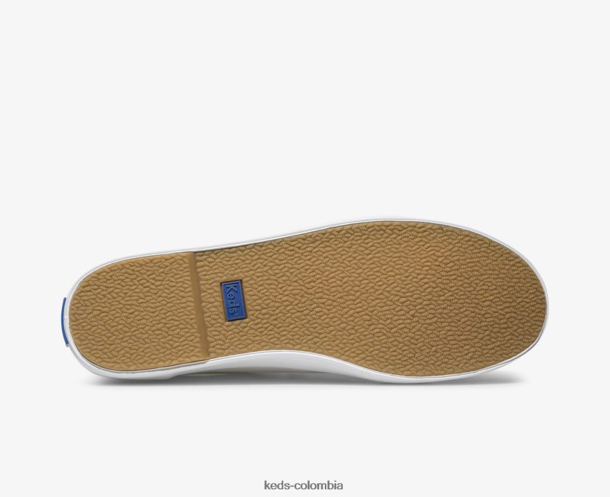 RF0RND91 zapatillas kickstart de piel blanco azul mujer Keds