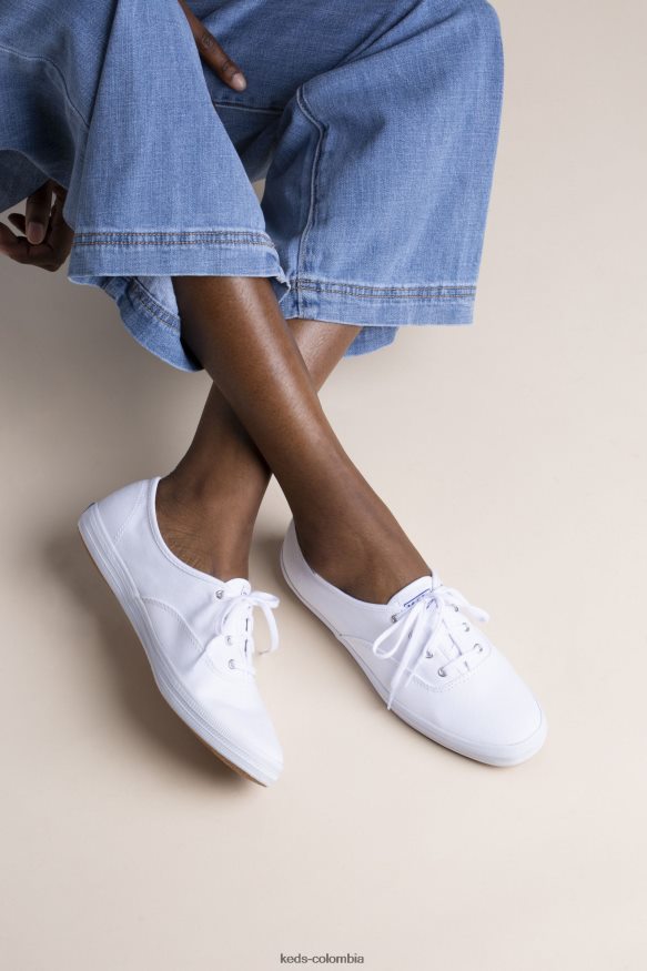 RF0RND92 zapatillas campeon originales blanco mujer Keds
