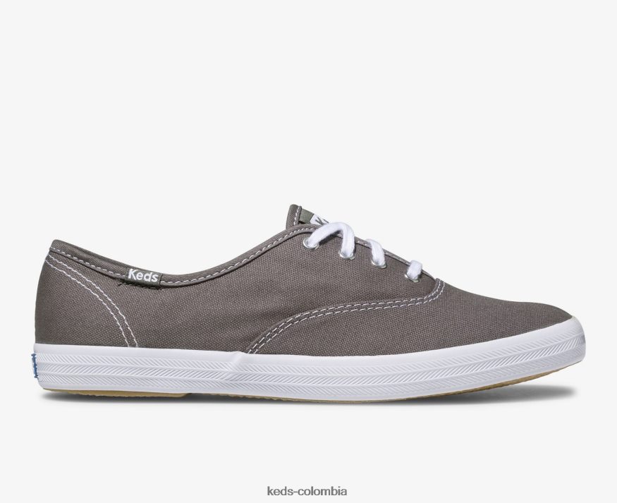 RF0RND94 zapatillas campeon originales gris grafito mujer Keds