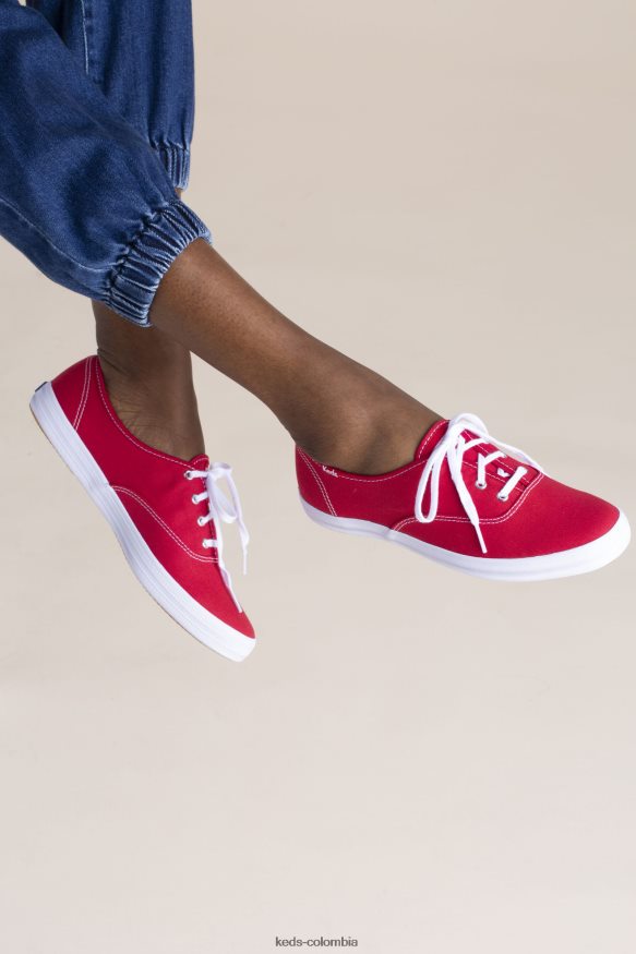 RF0RND95 zapatillas campeon originales rojo mujer Keds
