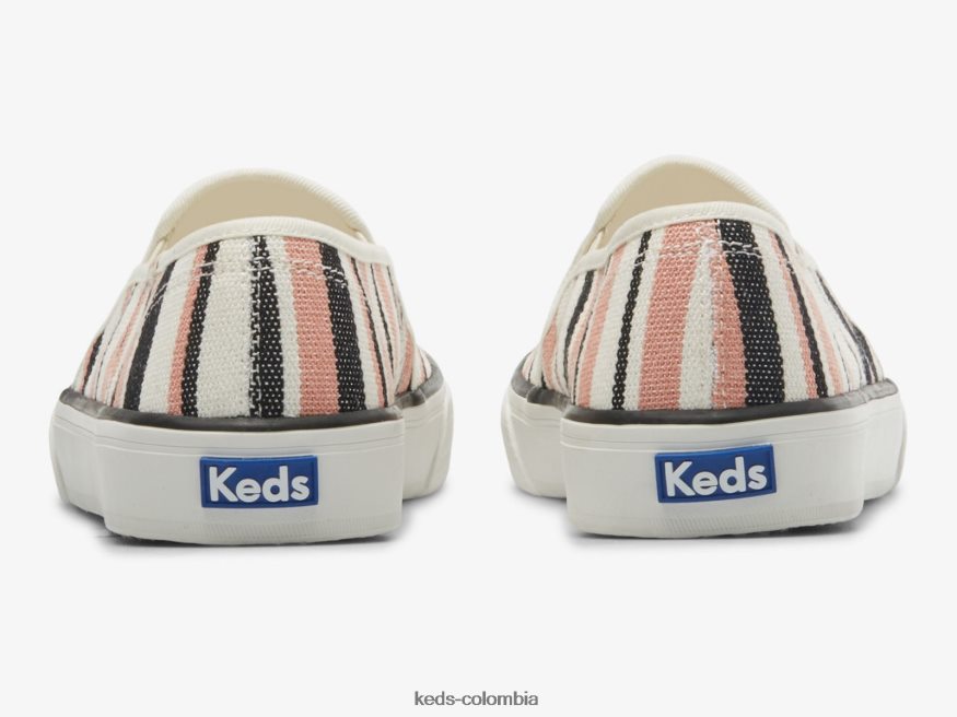 RF0RND14 zapatilla sin cordones ecológica de dos pisos negro múltiple mujer Keds