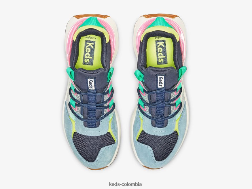 RF0RND186 zapatillas sin cordones tiasa trail azul marino multicolor mujer Keds