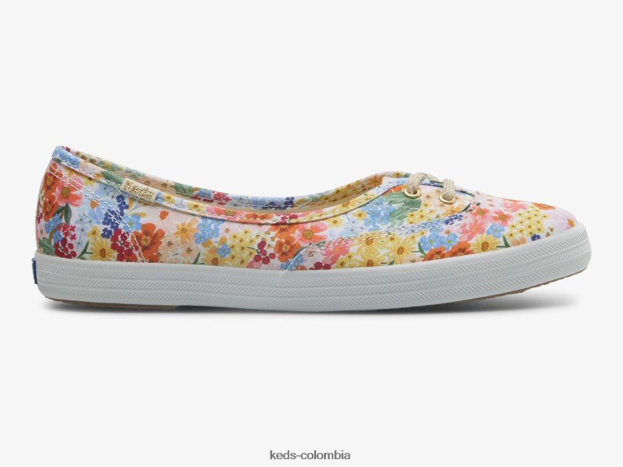 RF0RND19 zapatillas sin cordones mini margaux blanco multicolor mujer Keds x Rifle Paper Co.