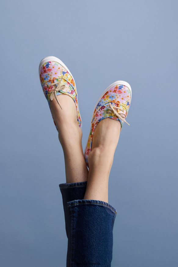 RF0RND19 zapatillas sin cordones mini margaux blanco multicolor mujer Keds x Rifle Paper Co.