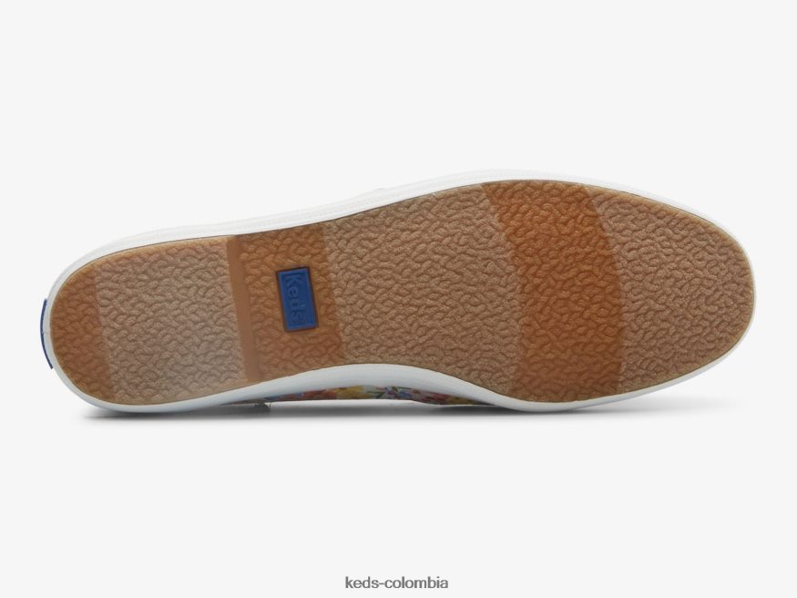 RF0RND19 zapatillas sin cordones mini margaux blanco multicolor mujer Keds x Rifle Paper Co.