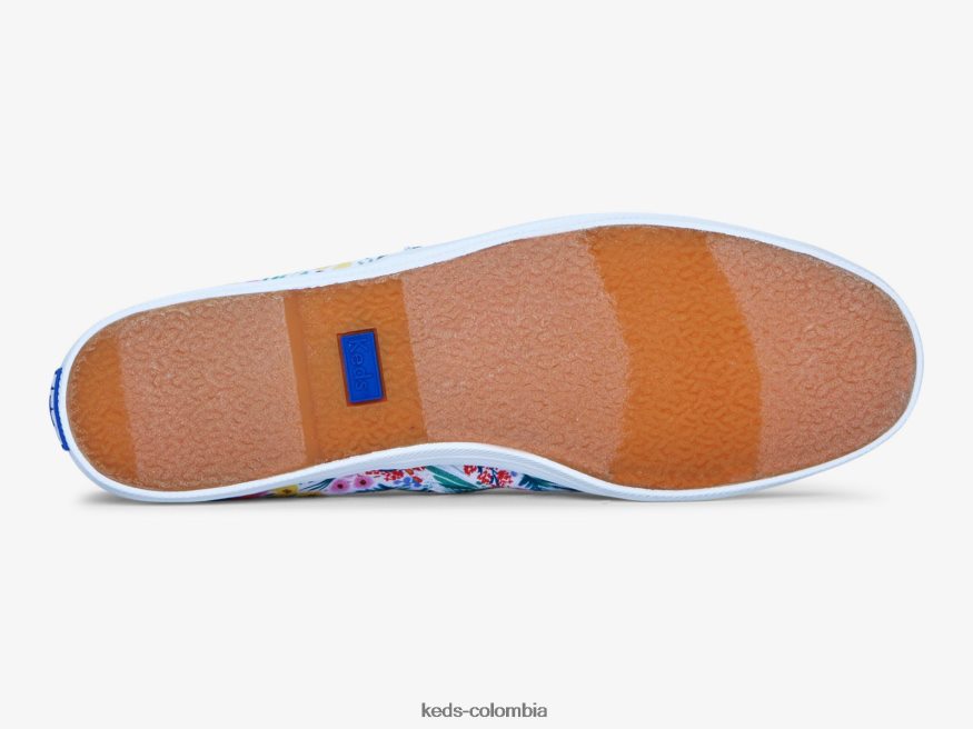 RF0RND20 zapatillas sin cordones chillax lea blanco multicolor mujer Keds x Rifle Paper Co.