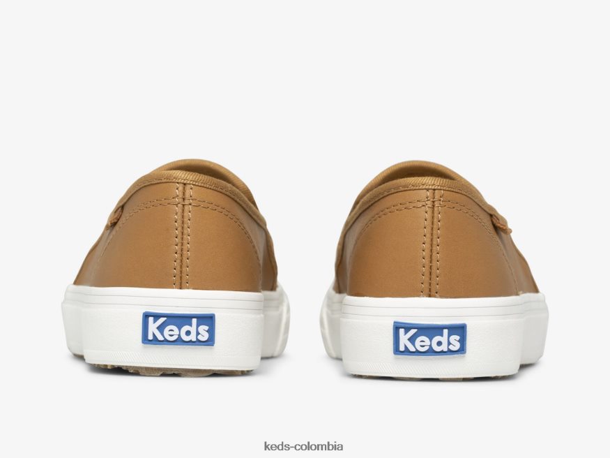 RF0RND30 zapatilla sin cordones de cuero de dos pisos moca mujer Keds