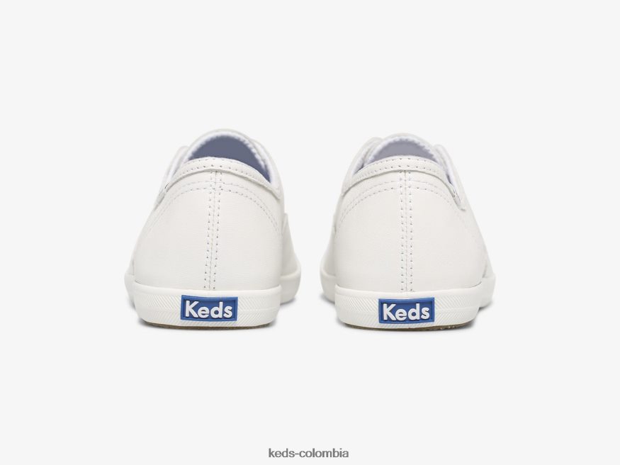 RF0RND37 zapatillas sin cordones chillax de cuero blanco mujer Keds