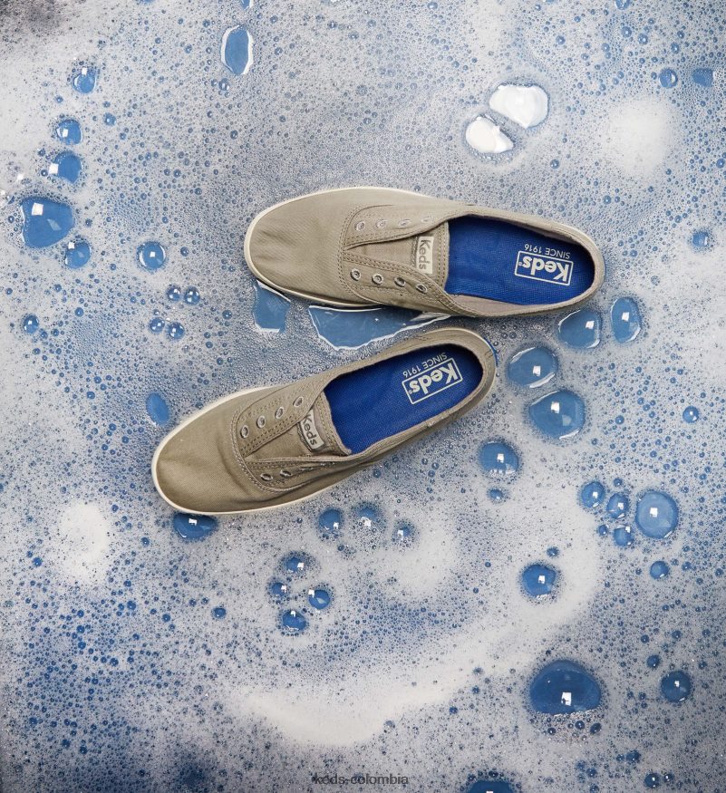 RF0RND41 Zapatilla sin cordones lavable Chillax llovizna gris mujer Keds