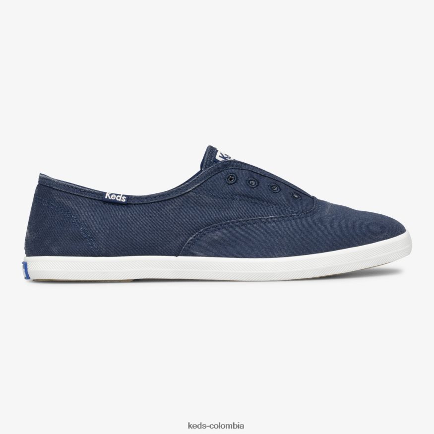 RF0RND43 Zapatilla sin cordones lavable Chillax azul mujer Keds