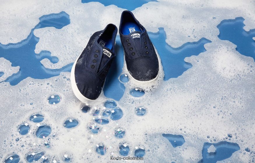 RF0RND43 Zapatilla sin cordones lavable Chillax azul mujer Keds