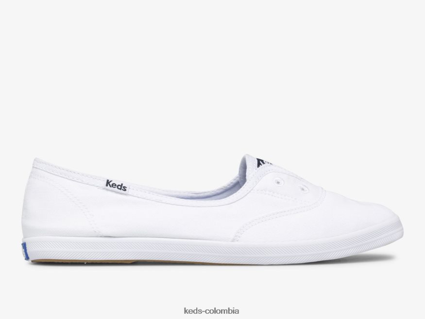 RF0RND4 tenis sin cordones chillax mini de sarga blanco mujer Keds