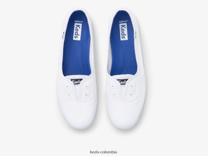 RF0RND4 tenis sin cordones chillax mini de sarga blanco mujer Keds