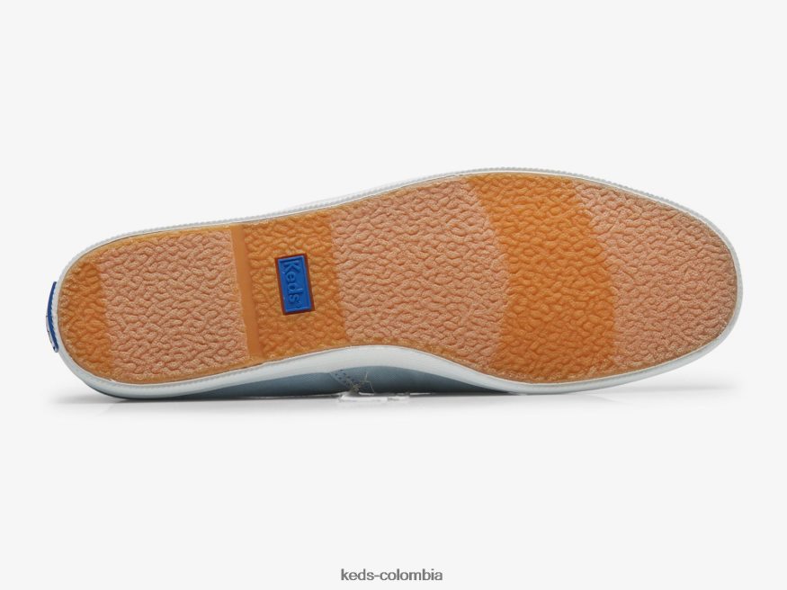 RF0RND60 Zapatilla sin cordones de sarga lavable Chillax azul claro mujer Keds