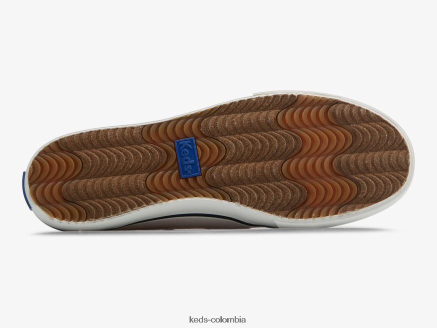 RF0RND66 tenis de lona de dos pisos sin cordones rosa claro mujer Keds