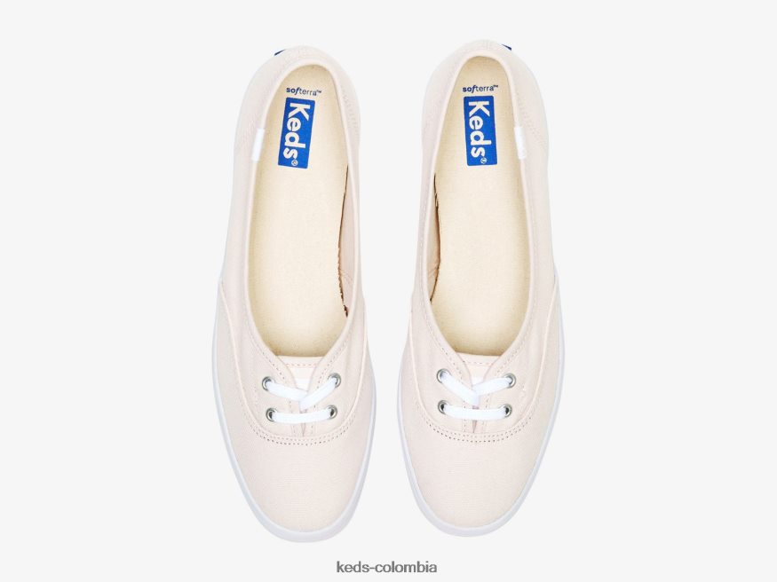 RF0RND6 la mini zapatilla de lona sin cordones Rosa claro mujer Keds
