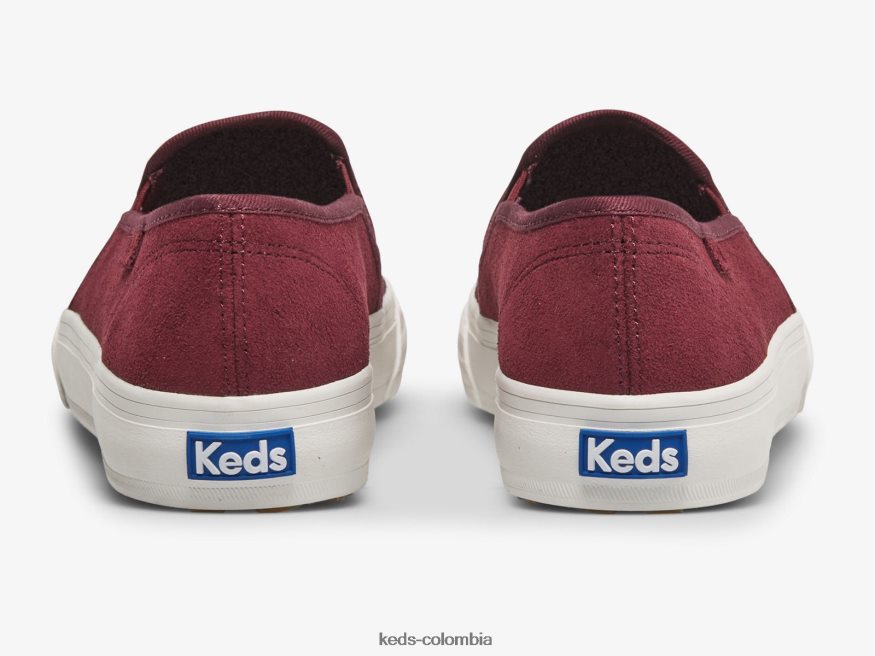 RF0RND75 Zapatilla de deporte sin cordones de gamuza con relieve de doble piso higo mujer Keds