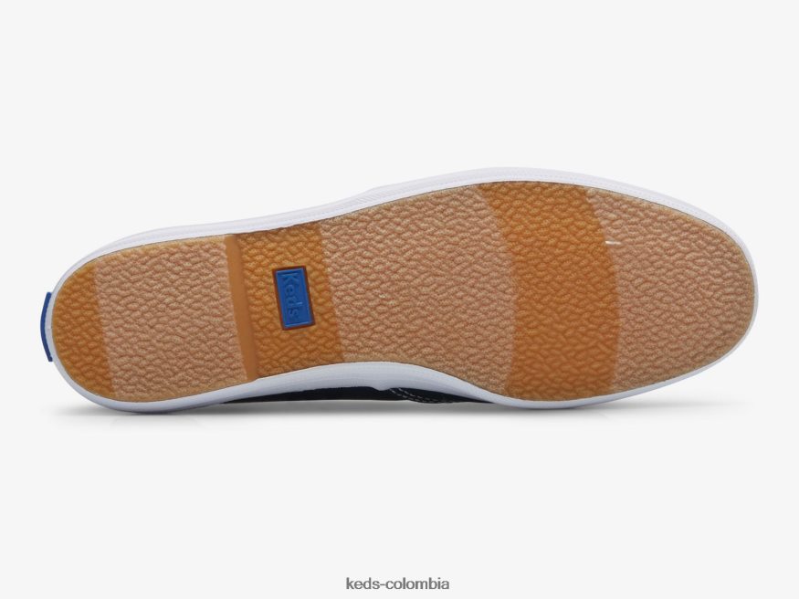 RF0RND7 la mini zapatilla de lona sin cordones Armada mujer Keds