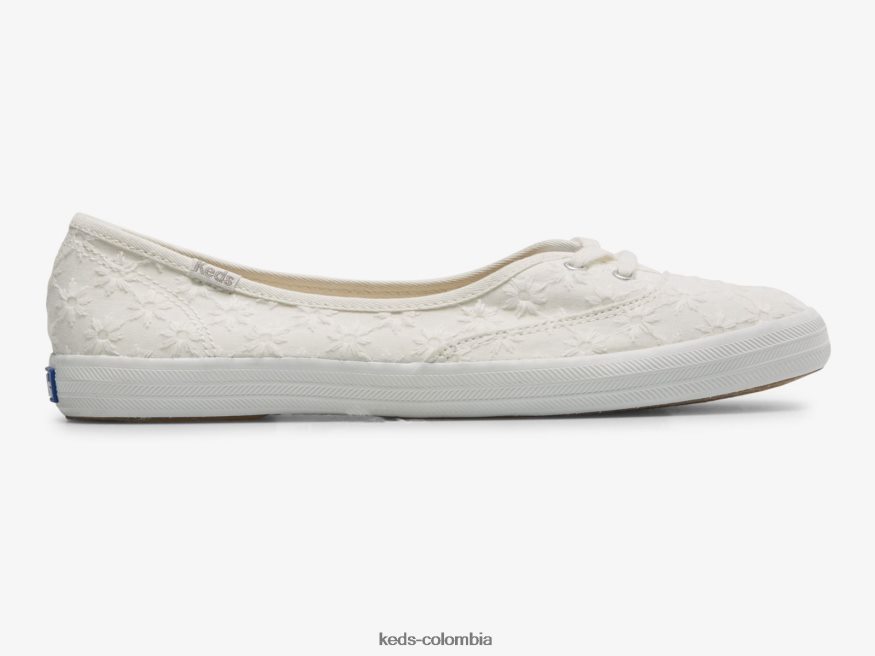 RF0RND8 la zapatilla sin cordones con ojales mini blanco mujer Keds