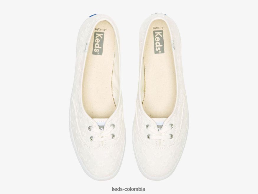RF0RND8 la zapatilla sin cordones con ojales mini blanco mujer Keds