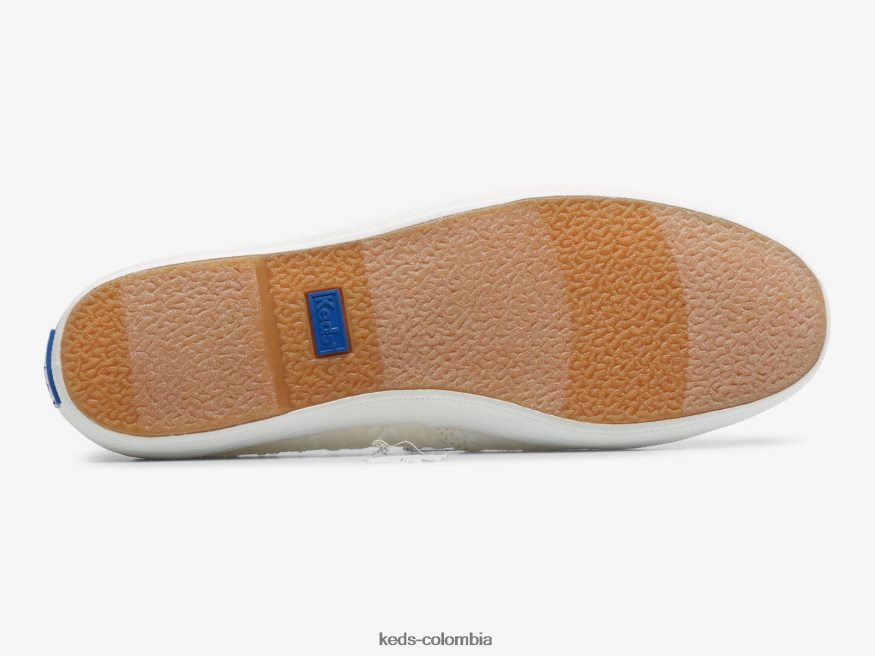 RF0RND8 la zapatilla sin cordones con ojales mini blanco mujer Keds