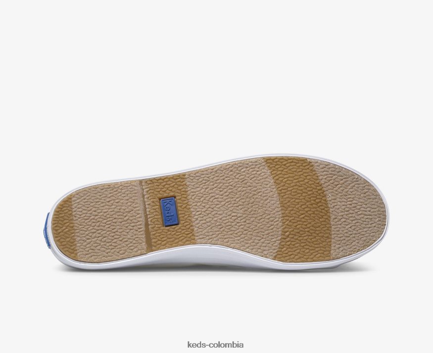 RF0RND11 Zapatilla mule kickstart de lona sin cordones blanco mujer Keds