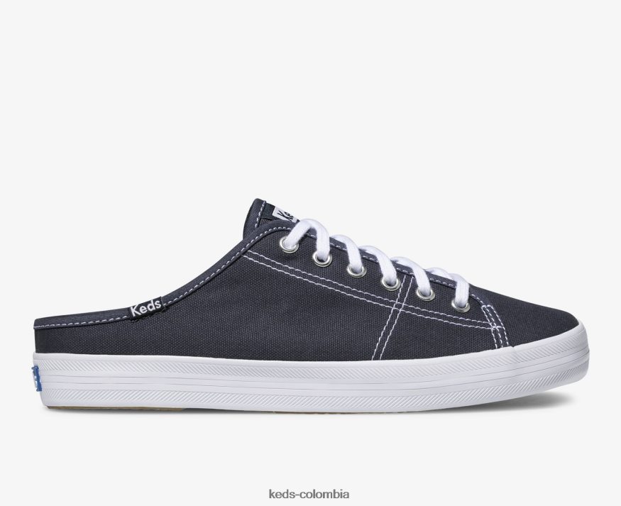 RF0RND12 Zapatilla mule kickstart de lona sin cordones Armada mujer Keds