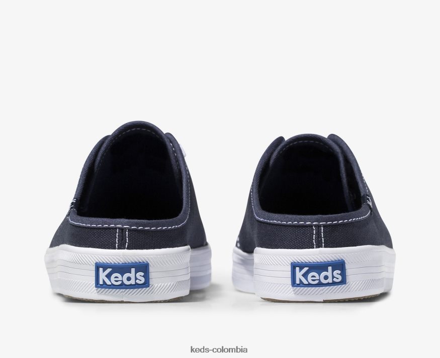 RF0RND12 Zapatilla mule kickstart de lona sin cordones Armada mujer Keds