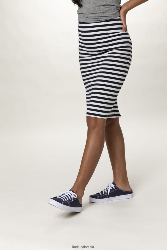 RF0RND12 Zapatilla mule kickstart de lona sin cordones Armada mujer Keds