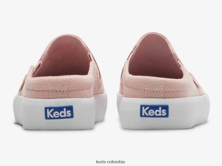 RF0RND50 Zapatilla sin cordones Kickback Mule de crepé color de malva mujer Keds