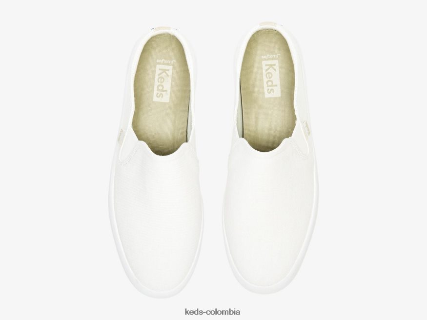 RF0RND51 Zapatilla sin cordones Kickback Mule de crepé Blanco como la nieve mujer Keds