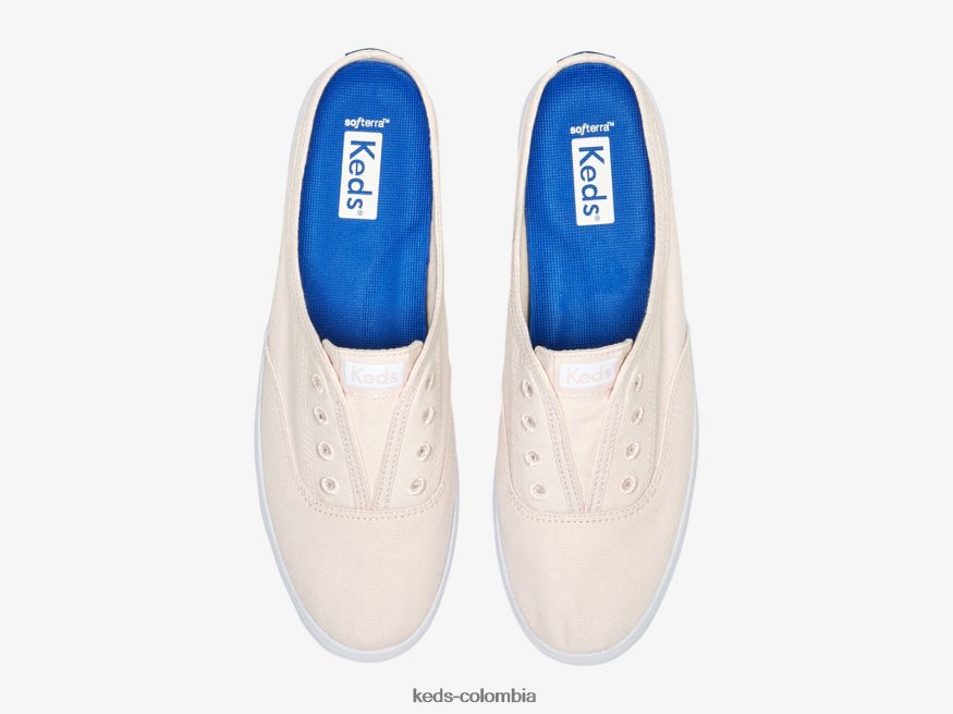 RF0RND53 Zapatilla moxie mule de sarga lavada Rosa claro mujer Keds