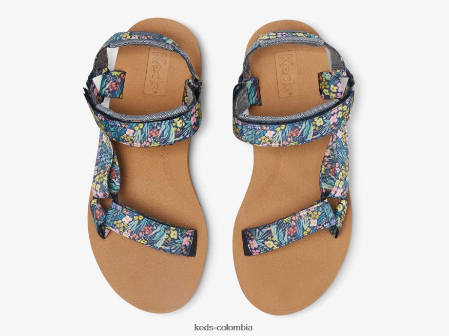 RF0RND55 sandalia trio Armada mujer Keds x Rifle Paper Co.