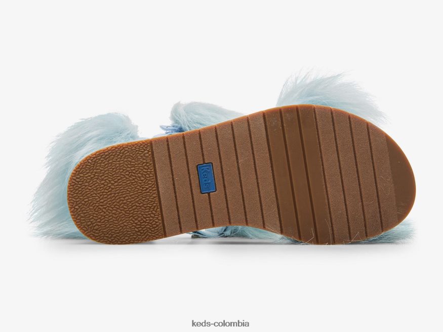 RF0RND57 plataforma trío azul mujer Keds x Maisie Wilen