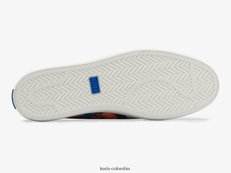 RF0RND22 contragolpe sicilia azul marino multicolor mujer Keds x Rifle Paper Co.