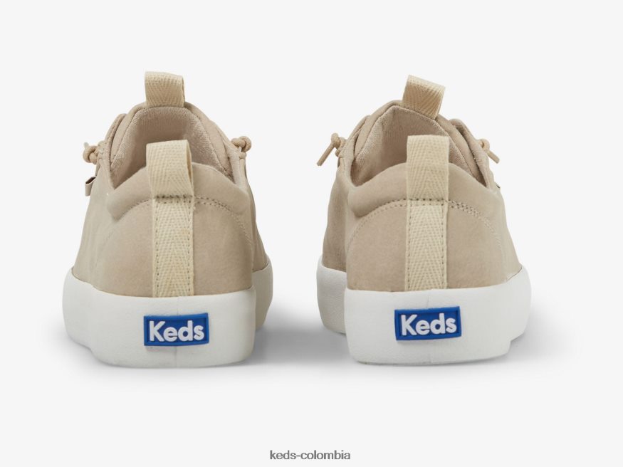 RF0RND32 Zapatilla Kickback de piel vegana. gris pardo mujer Keds