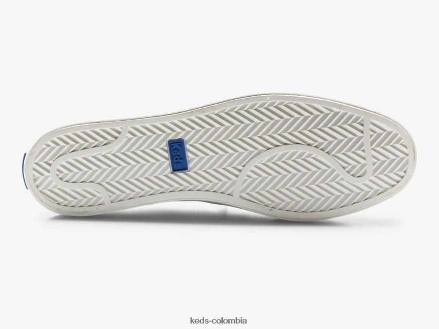 RF0RND32 Zapatilla Kickback de piel vegana. gris pardo mujer Keds
