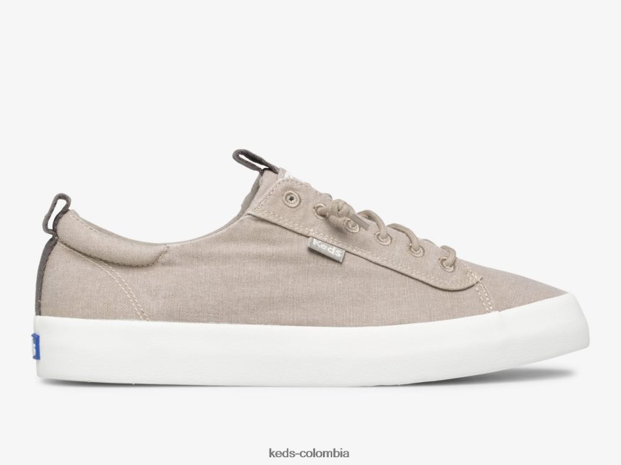 RF0RND34 Zapatilla Kickback de lona lavable. gris mujer Keds