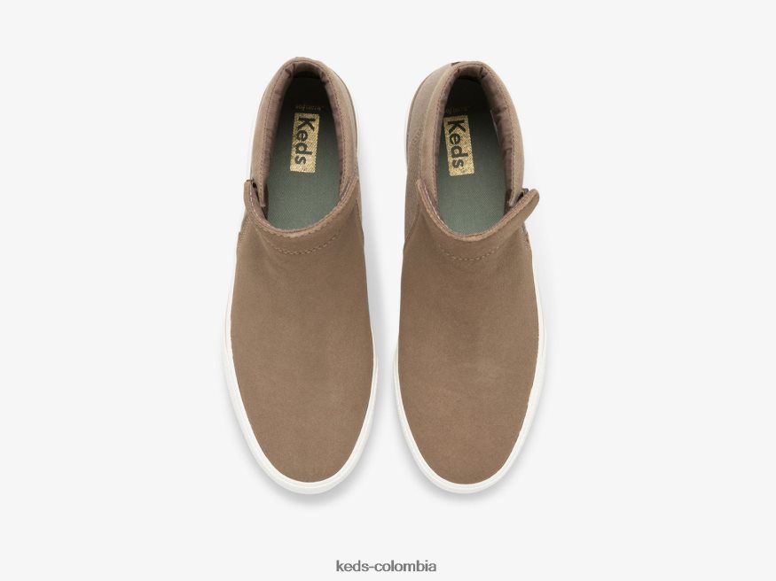 RF0RND73 botín cooper con cremallera marrón mujer Keds