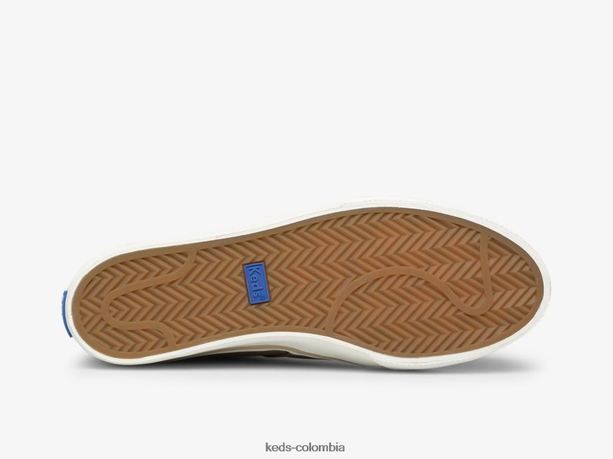 RF0RND73 botín cooper con cremallera marrón mujer Keds