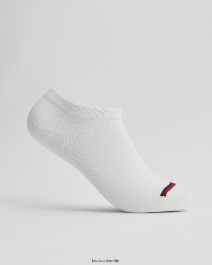 RF0RND253 Paquete de 6 calcetines bajos blanco niño grande Keds