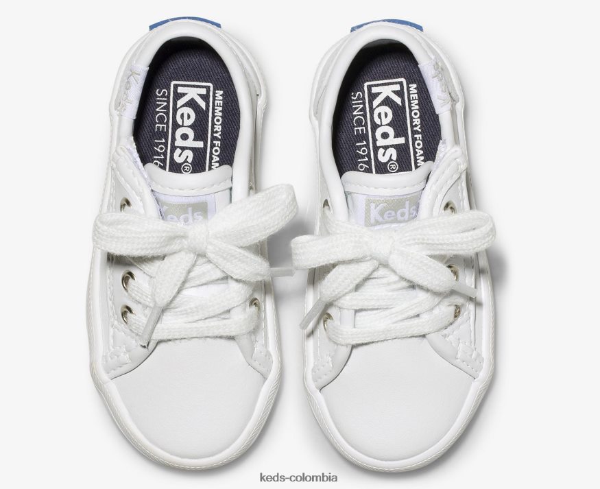 RF0RND228 kickstart jr. zapatilla de cuero suave niño grande Keds