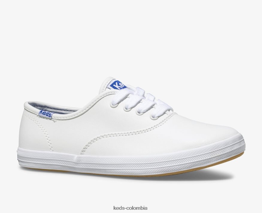 RF0RND229 zapatillas campeon cvo cuero cuero blanco niño grande Keds