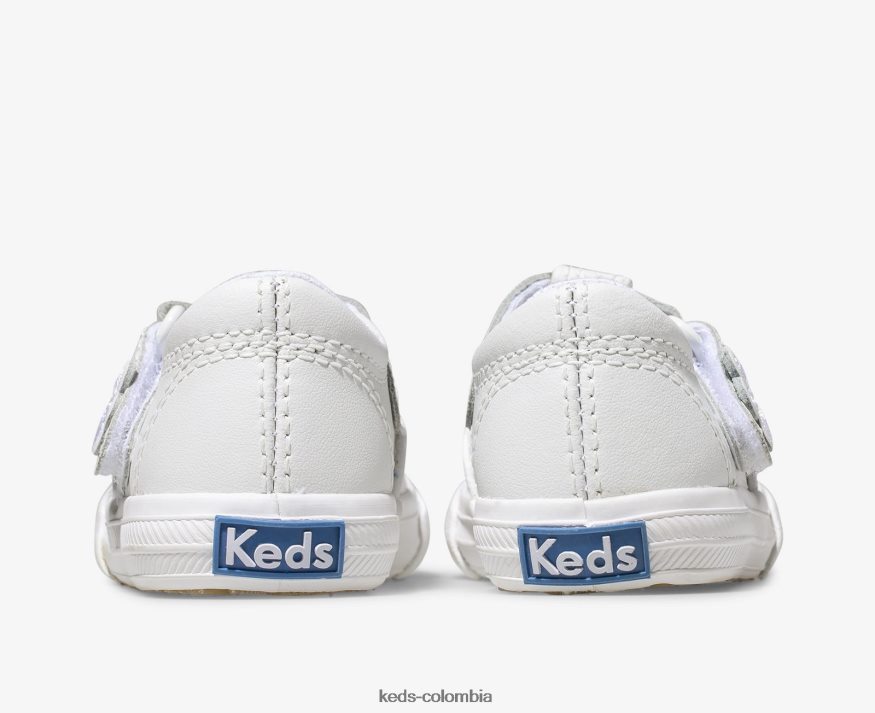 RF0RND237 zapatillas daphne de piel con tira en T suave niño grande Keds